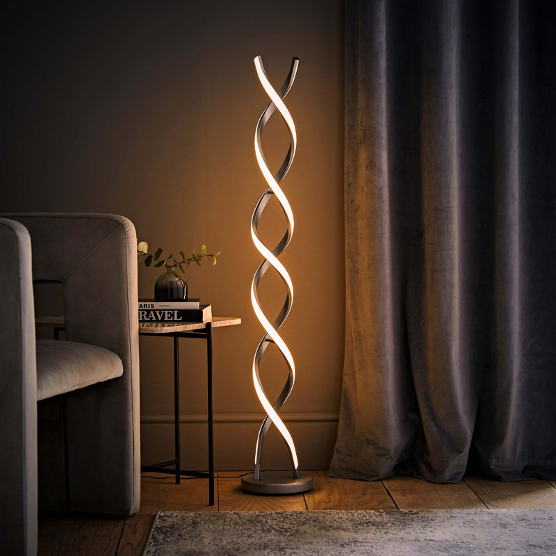 120cm Novelty Floor Lamp, Matte Grey