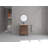 Warsan 24 " W Freestanding Standard Free Standing 1 Single Vanity Bathroom Vanity With Resin Top