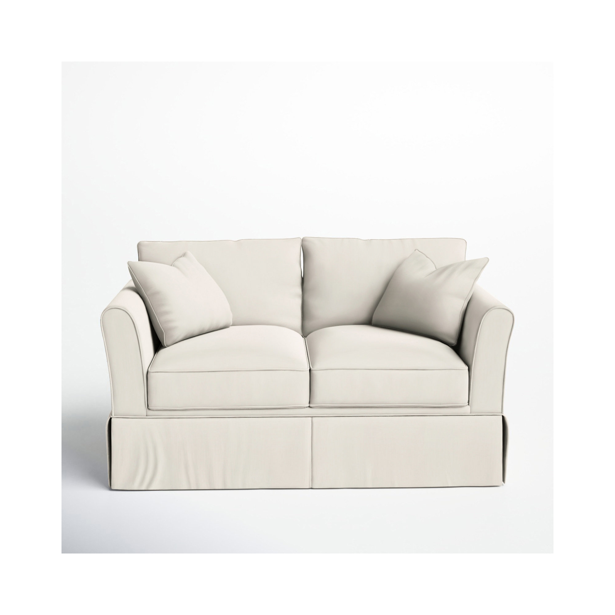 Shelby 60'' Upholstered Loveseat, Canvas Canvas Sunbrella® Canvas