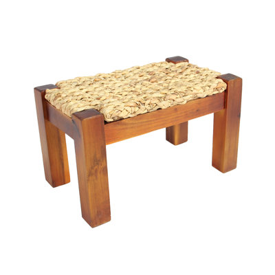 Minneapolis 9.5'' Tall Solid Wood Accent Stool