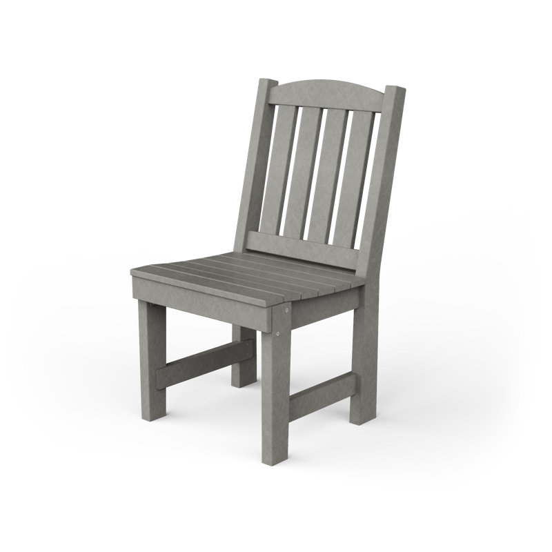 Chaise de patio en poly-jardin, Gris clair