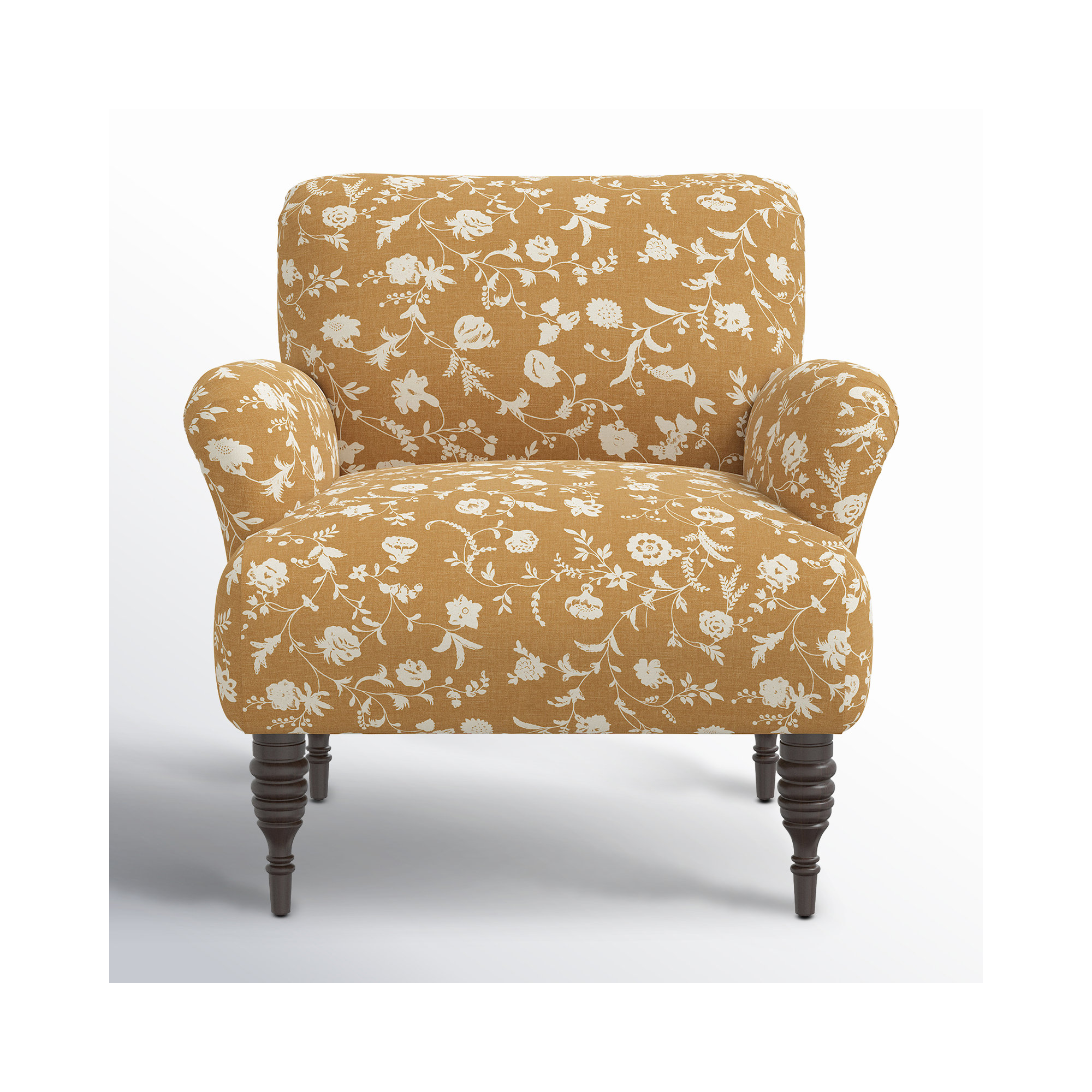 Allura Upholstered Armchair, Robina Floral Ochre