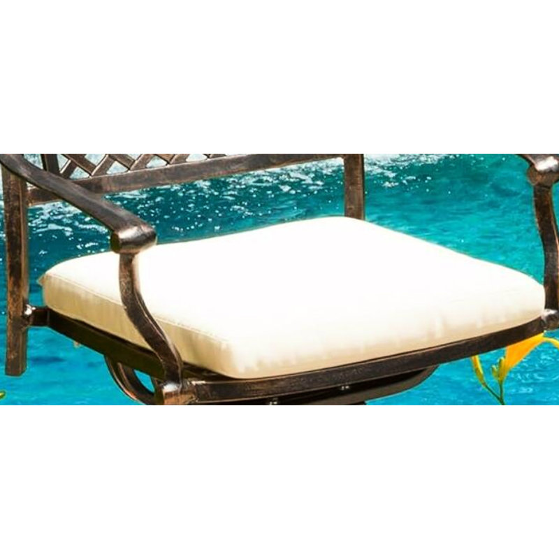 Coussin de siège extérieur Water Beige - 17 x 18,5 x 3 pouces beige
