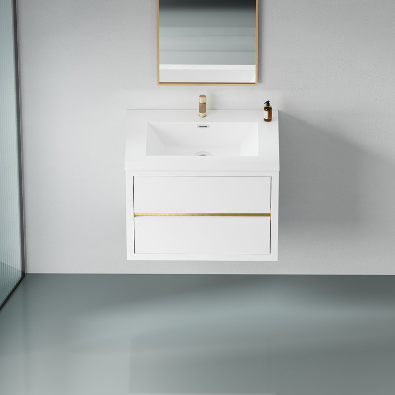 Meuble-lavabo flottant avec lavabo Leyburn