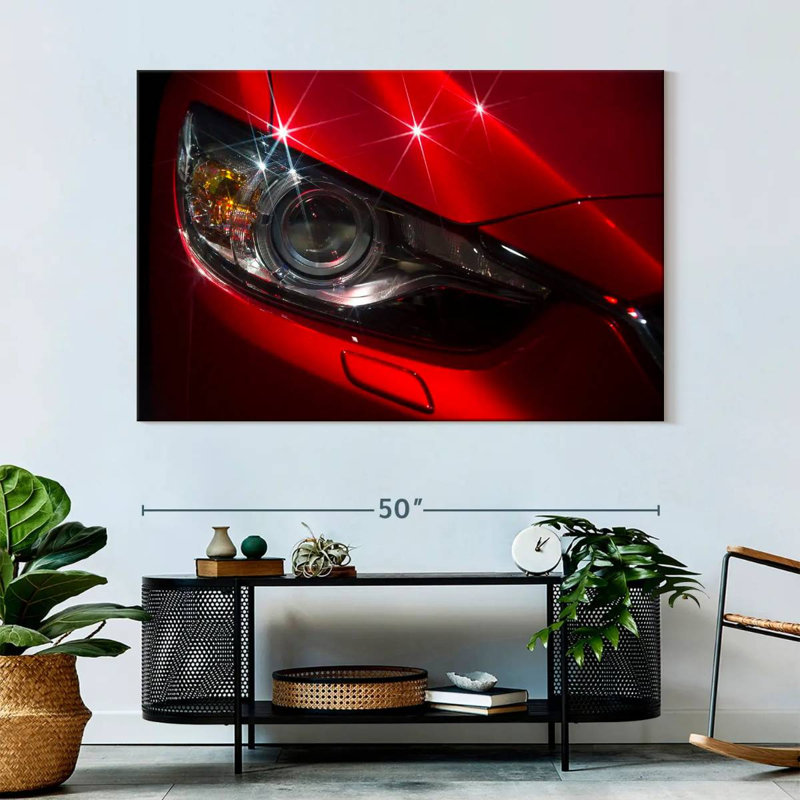 Mehar Shiny Car Headlights, 34" H x 51" W