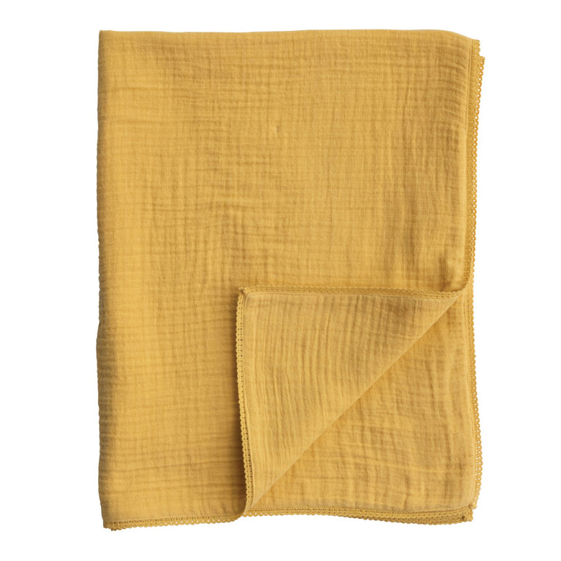Knitted Throw Blanket, Tan