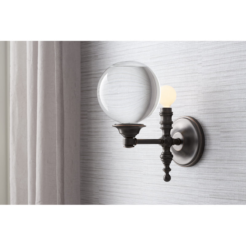Damask 1 - Light Armed Sconce, Oil-Rubbed Bronze