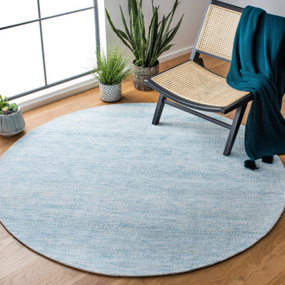 Tapis rayé en microfibre tissé à la main Classic