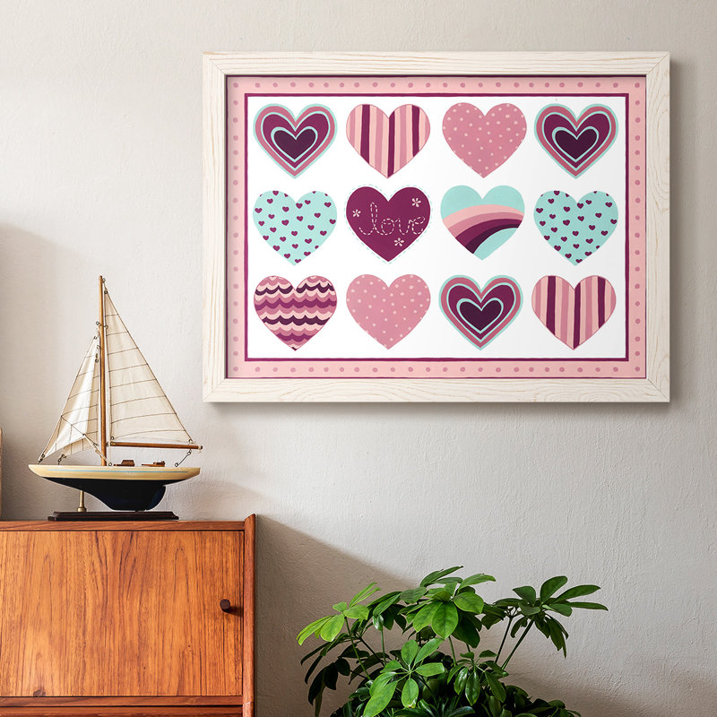 Sweet Valentine Collection, peinture sur toile encadrée, Blanc, H 28 po x l 42 po x P 1,5 po