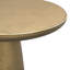 Table de bout contemporaine en aluminium coulé avec plateau rond l 18 po Dominique