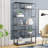 Slate Concrete and Iron Loft Bookshelf-597028664
