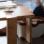 Table de bout Minimal Acajou