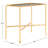 Harut 23'' Glass Top Console Table-585514435