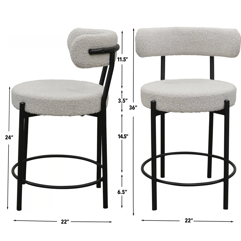 Sturm Maya Bar Chair, Bar Stool (30” Seat Height)”