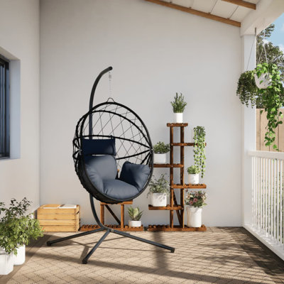  Hanging Egg Chair Anthracite