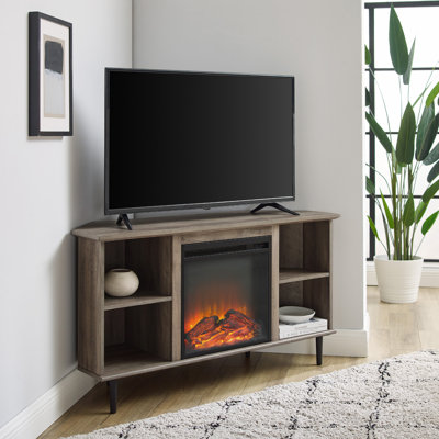 Meuble télé avec foyer électrique pour téléviseur de 55 po ou moins Athalia