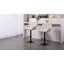 Ensemble de 2 tabourets de bar réglables en tissu capitonné pivotant-1063774257