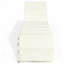 Chaise longue inclinable en rotin