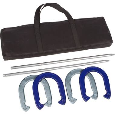  Franklin Sports Horseshoes Sets - Includes 4 Horseshoes and 2  Stakes - Official Weight Horseshoes and Stakes - All Weather Durable Sets -  Professional : Sports & Outdoors
