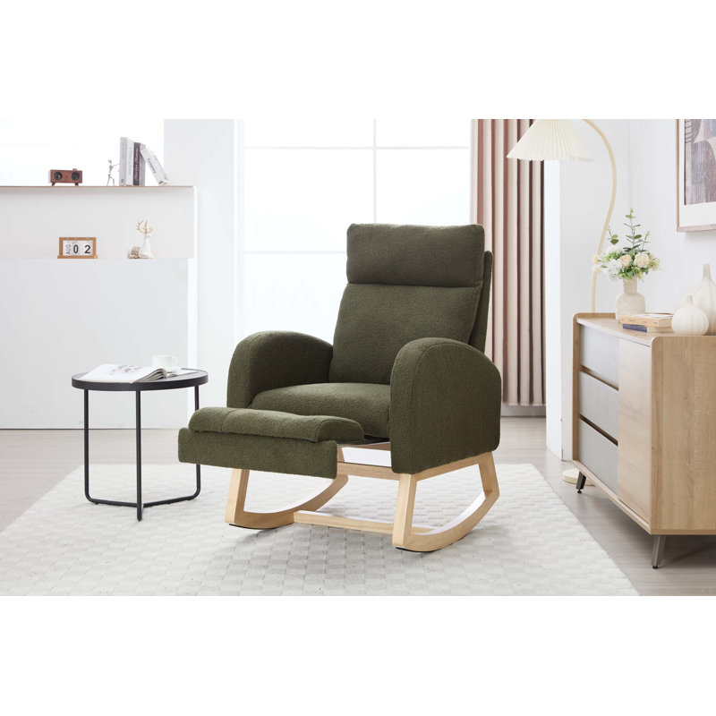 Chaise berçante Teddy, Vert