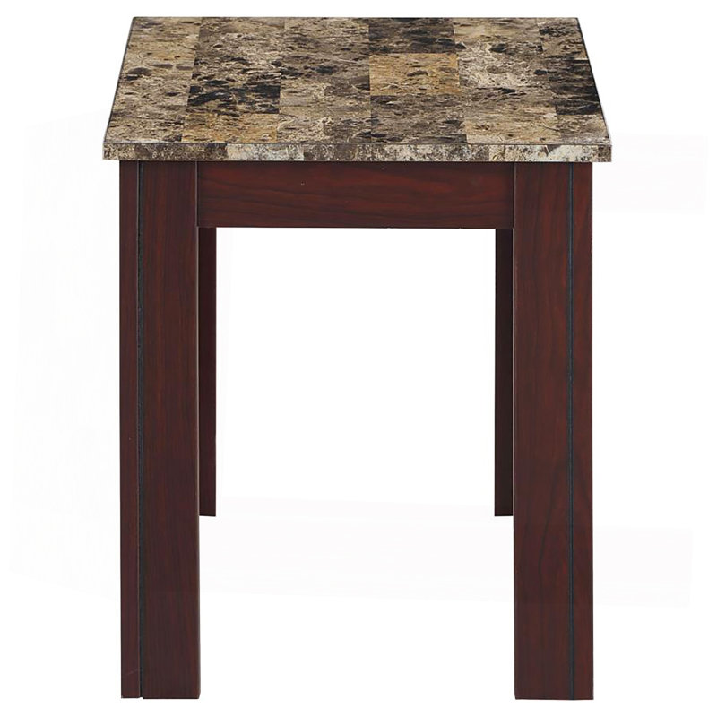 Ensemble de 3 tables basses brunes