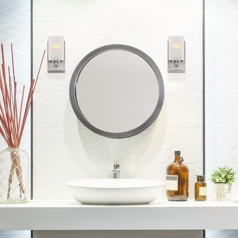 Arreana Steel Armed Sconce, Brushed Nickel