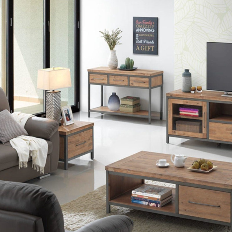 Console en bois d'acacia massif