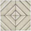 Tuile de champ en porcelaine 8 po x 8 po Encausto-36930835