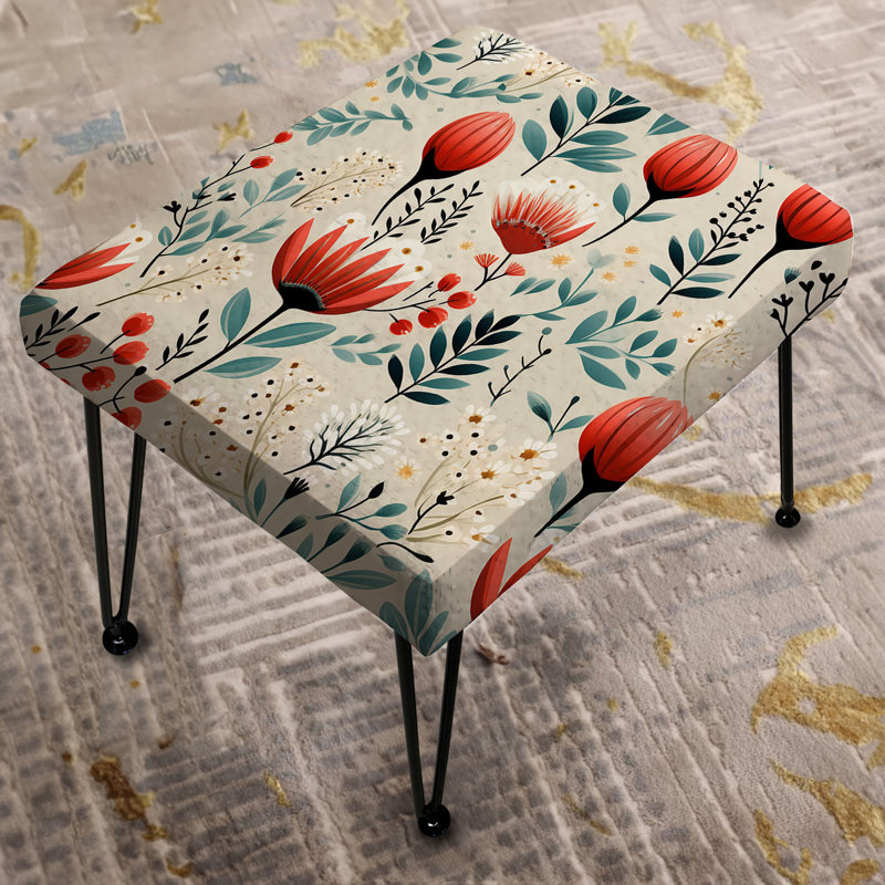 Repose-pieds marocain Floral Dreams II - Floral