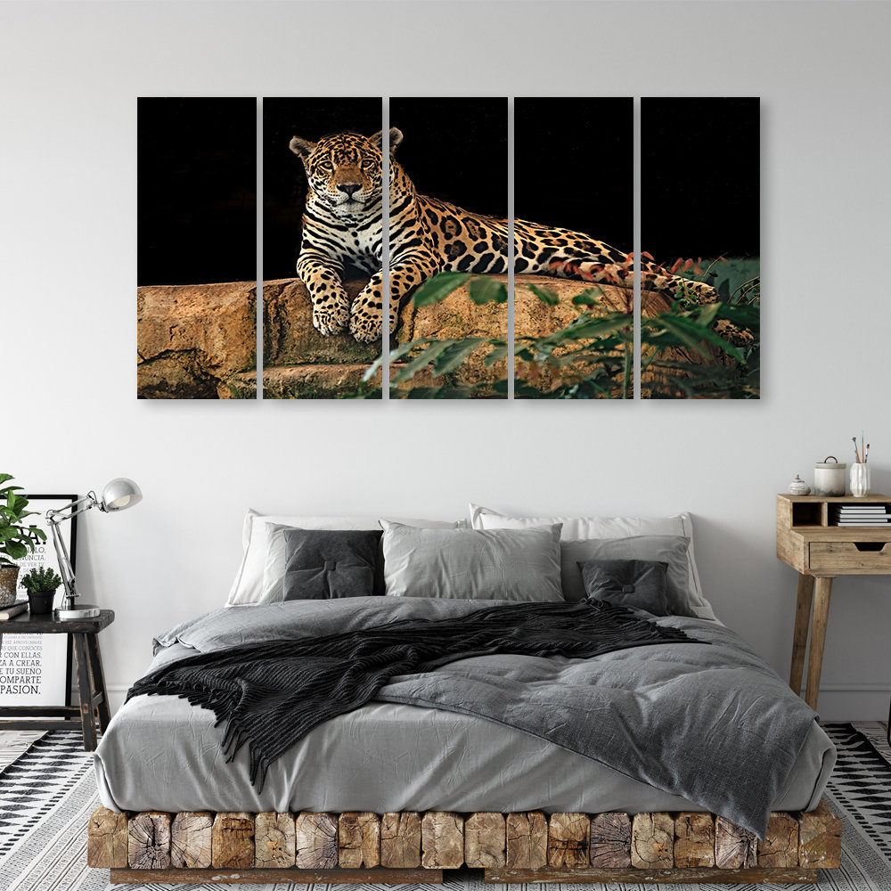 Leinwandbild Leopard-Panther-Katzen-Tier