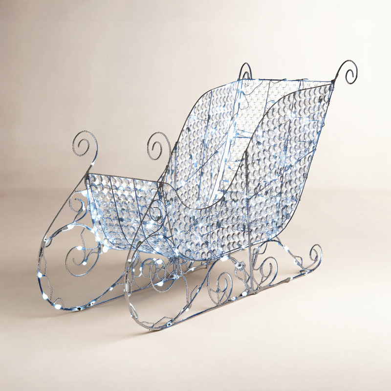 The Holiday Aisle® 5' Lighted Santa's Sleigh