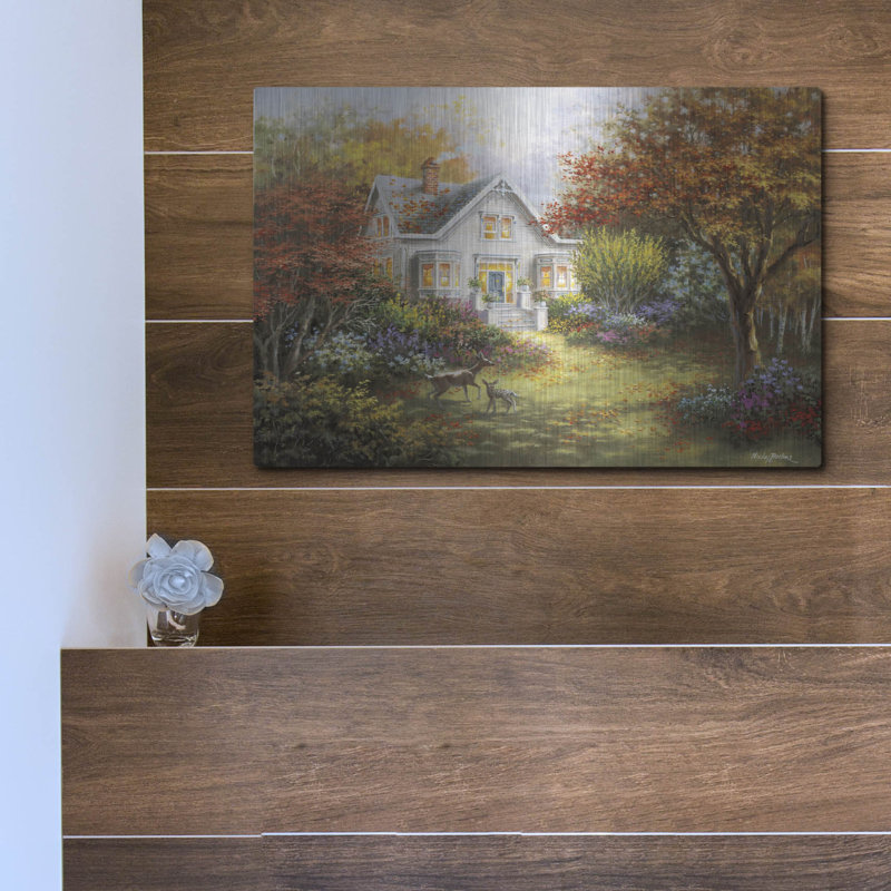  «Autumn Overtures» par Nicky Boehme, art mural en métal, 16 po x 12 po, H 12 po x l 16 po