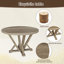 Table de salle à manger ronde Modern Farmhouse