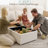 4 Seater Modular Power Reclining Sofa With 2 Ottomans, Recliner Couch With Usb & Type-C Ports-75370014-74809215