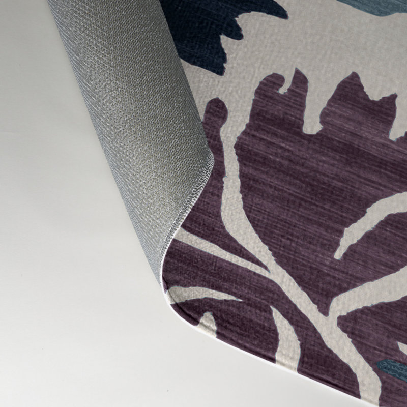 Tapis intérieur et extérieur gris Watercolor, Rectangle 5 pi x 7 pi