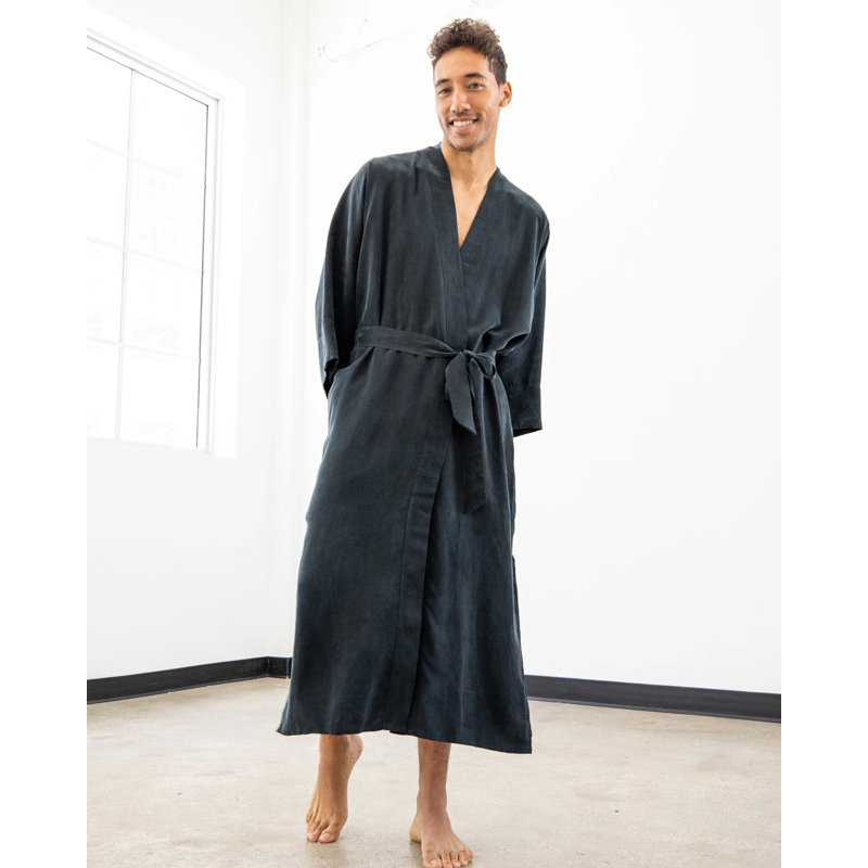 Boothwyn Silk Boy / Man+ Mid-Calf Bathrobe