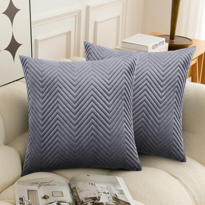 Chevron Square Throw Cushion Pad