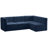 Enso Velvet L-Shaped Sectional Reversible-1552648000