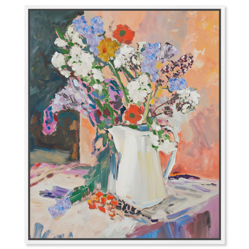 Ridgeway Still Life Lilac Canvas Floral & Botanical Print by Oliver Gal, Black Frame, 16 x 20, 21"H x 17"W, White Frame