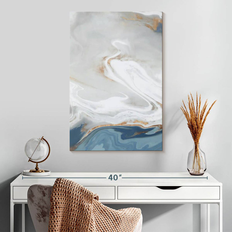 Avery Blue Velour II, 30" H x 20" W