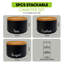MantraRaj 3 PCS Jar Tea Coffee Sugar Canister Set Kitchen Canister Set Kitchen Food Storage Tin