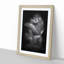 Lowland Gorilla in Abstract - Picture Frame Painting Print on MDF-55577387-55577386