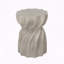 Side Table Sunburst Top Hourglass Shape Design
