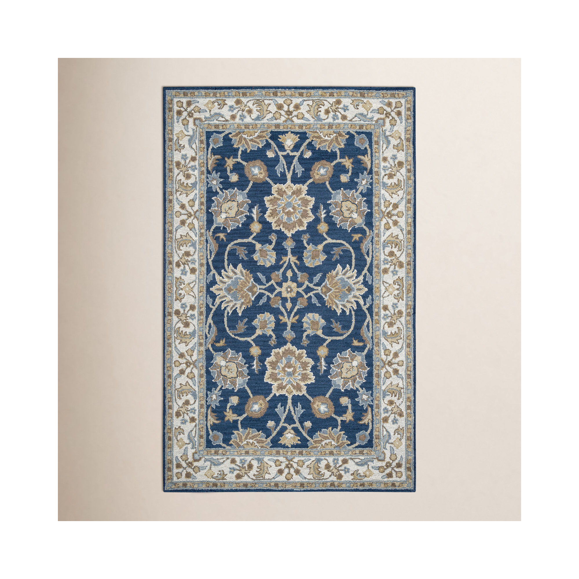 Onca Hand Tufted Wool Rug, Rectangle 8' x 10'