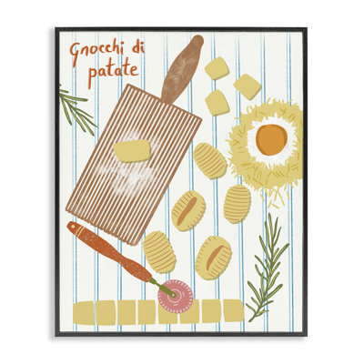  Gnocchi & Patate Meal Giclee Art by Jo Reid