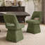 Chaises de salle à manger pivotantes rembourrées - Chenille moderne, dossier ouvert pour la cuisine (ensemble de 2)-125963141-125963143