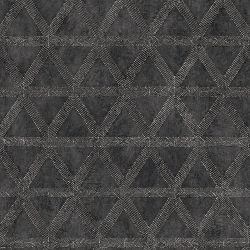 Utopia Collection Tri Prism Effect Wallpaper Roll, Black