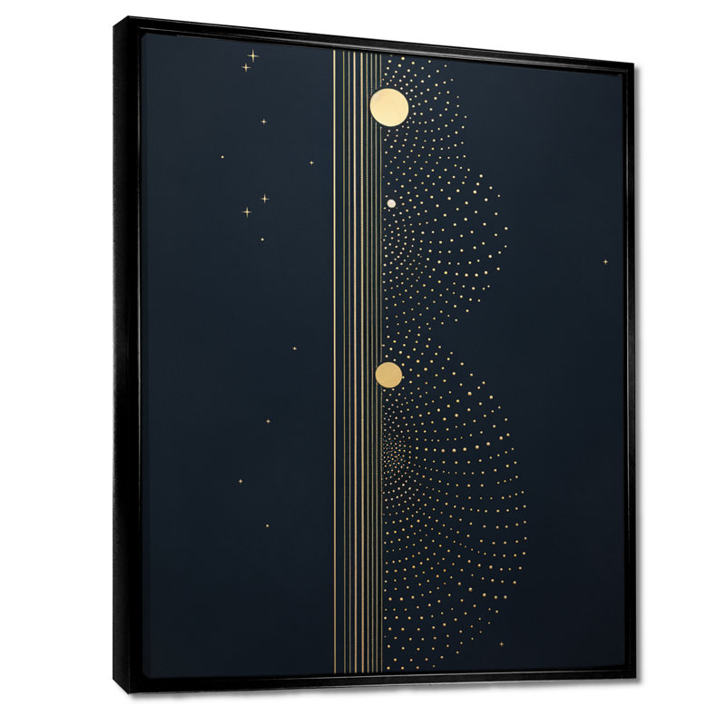 Sheffield - minimalisme paysage, impression d'art mural, H 20 po x l 12 po x P 1 po, Toile avec cadre flottant noir