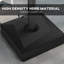 Base de parasol en porte-à-faux 84D-110V02, 330 lb Robuste, coussinets réglables, roue relevable, noir avec