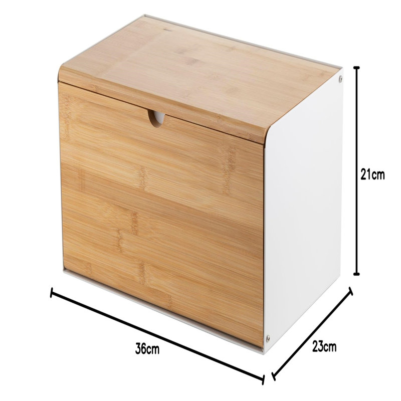 Ruffina Food Storage Container, White / Brown